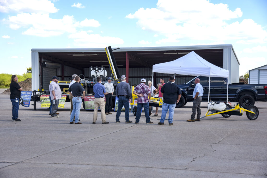 Equipment demonstration during the Texas Vegetation Managers Association Conference.